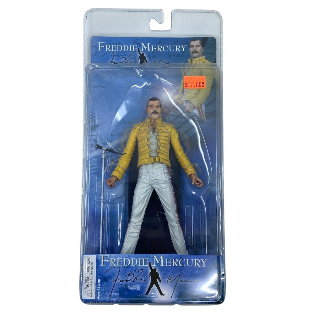 Freddie Mercury NECA Figure Queen Yellow Jacket 1986 Magic Tour Brand New Sealed
